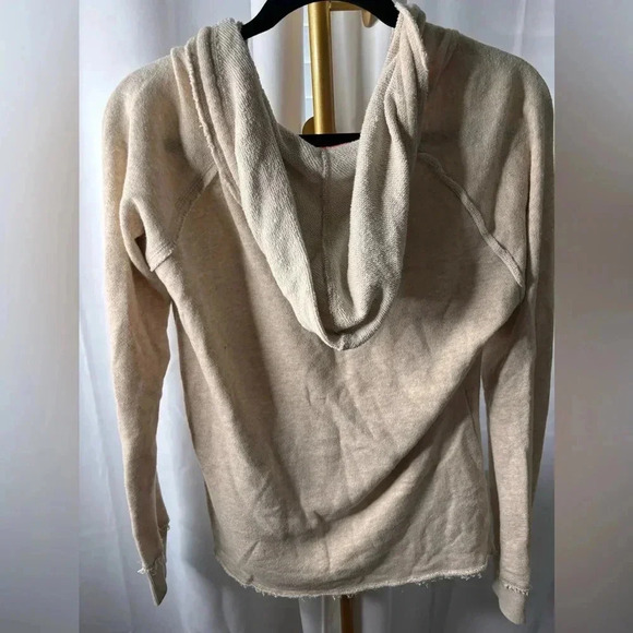 Billabong California, love pull over hoodie sweatshirt, size medium Cream - Picture 5 of 7